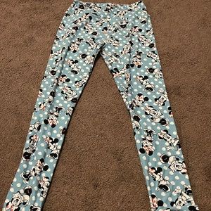 Blue Minnie Mouse Leggings